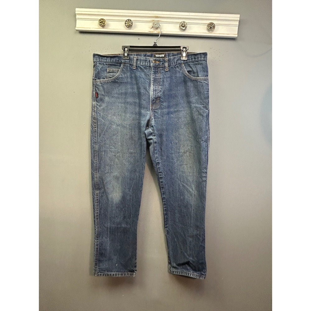 Tecgen Jeans Men 40 Blue FR Flame Resistant Denim Work Pants ATPV 21.7 HRC 2